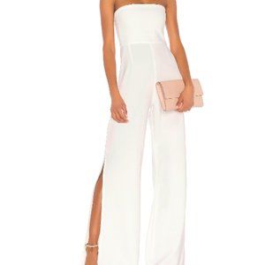 Nookie White Strapless Jumpsuit